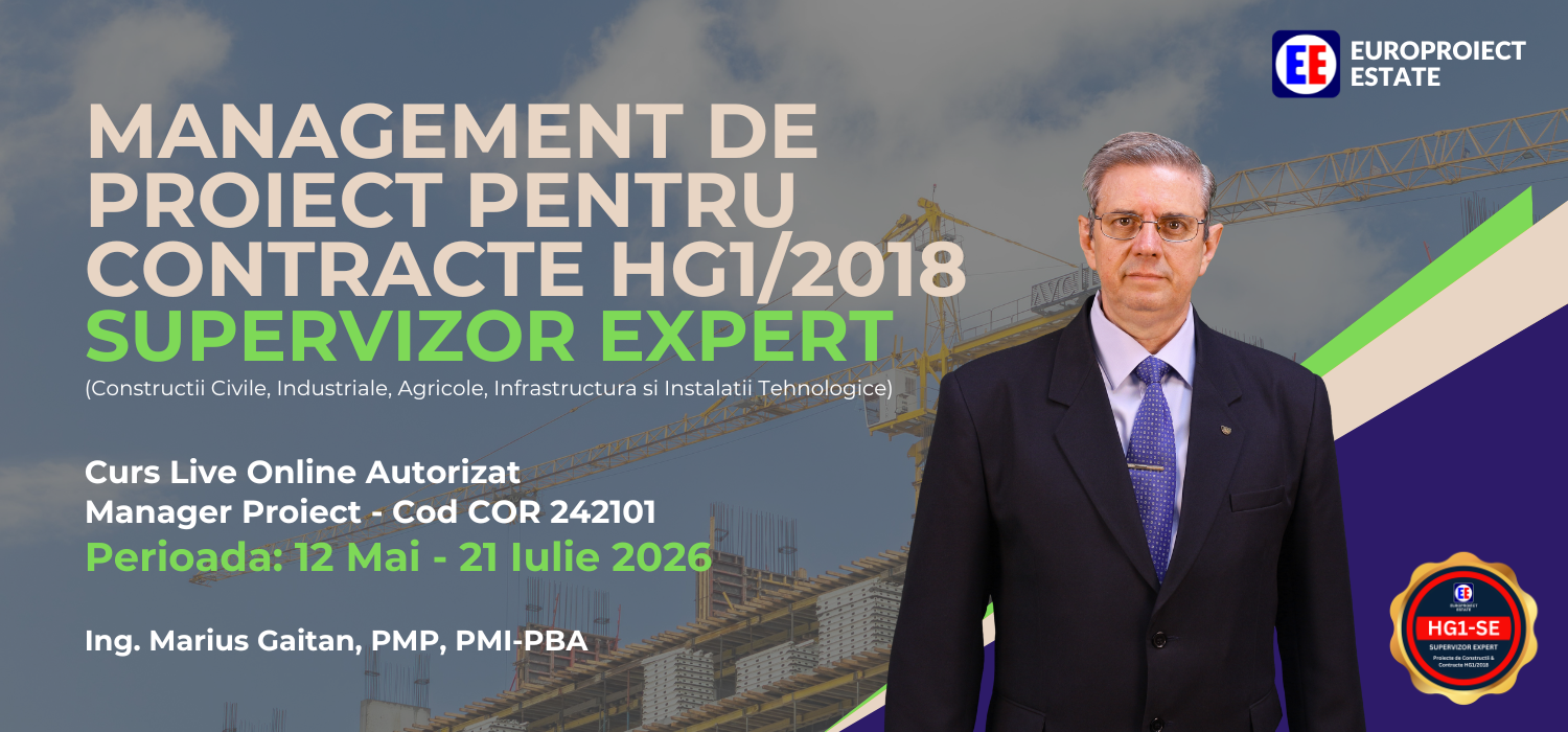 Supervizor Expert în HG1/2018 – ediția mai–iulie 2026, curs autorizat live online